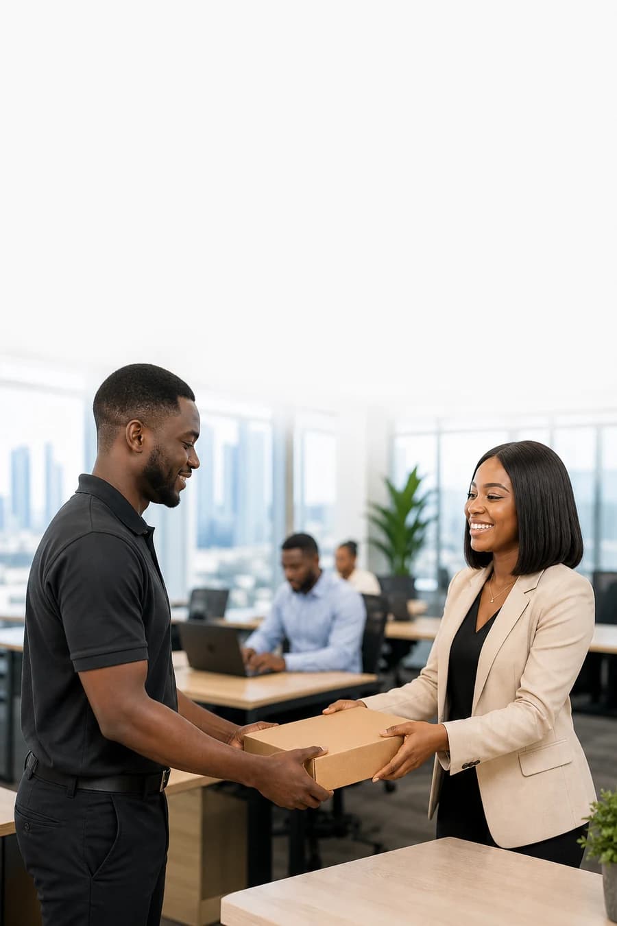Clean laptop rental delivered to a Nigerian customer